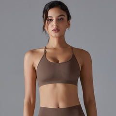 Seamless Knitted Quick Drying Beauty Back Sports Bra