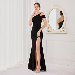 Elegant Sleeveless Slim Fit Fishtail Evening Dress