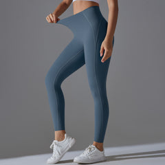 High Waist Nude Feel Double Sided Yoga Pants