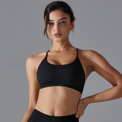 Seamless Knitted Quick Drying Beauty Back Sports Bra