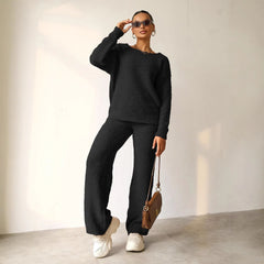 Women Casual Long Sleeve Thick Warm Sets