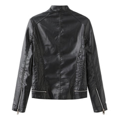 Women Casual Leather Jacket