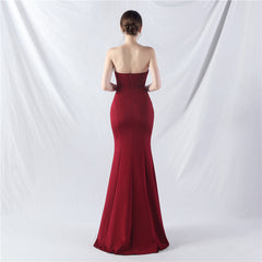 Elegant Sweetheart Satin Beading Formal Dress