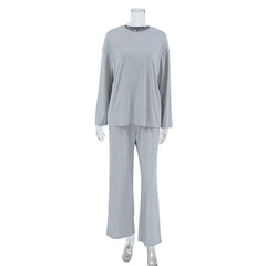 Autumn Casual Loose Long-Sleeved Pajamas Set