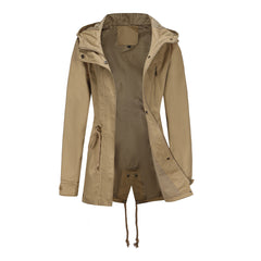 Women Spring Autumn Cotton Anorak Coat