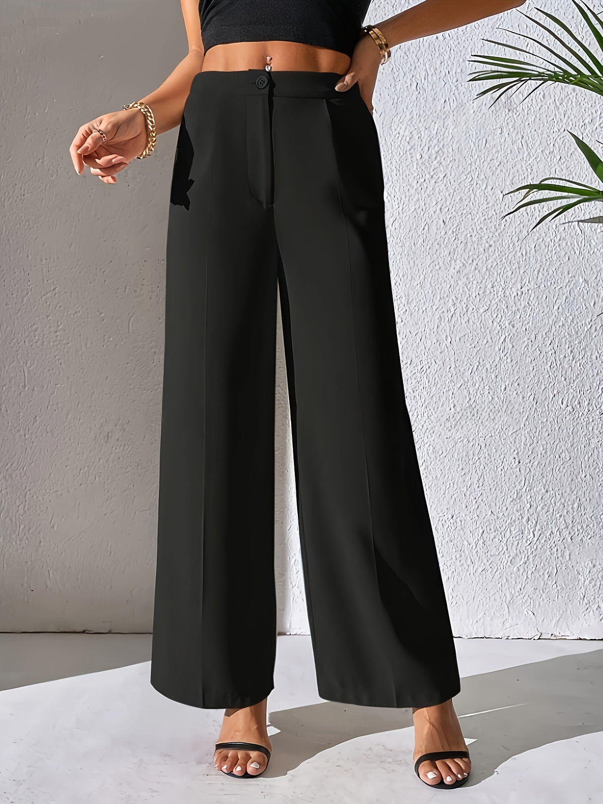 Elegant Loose Wide Leg Casual Pants