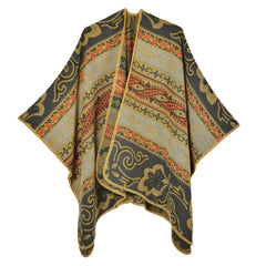 Printed Warm Retro Shawl