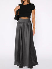 Loose Fitting Draping Effect Casual Pants