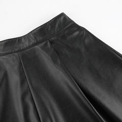 Faux Leather High Sense Leather Shorts