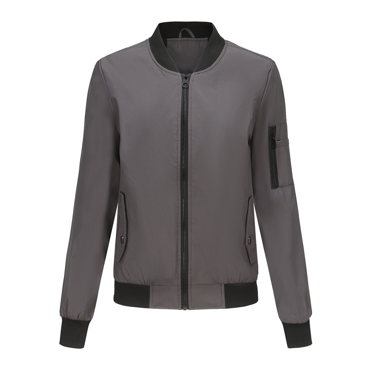 Women Casual Long Sleeve Thin Flight Jacket