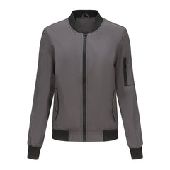 Women Casual Long Sleeve Thin Flight Jacket