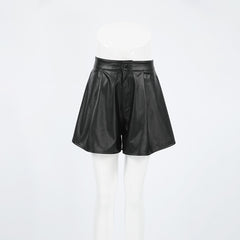 Faux Leather High Sense Leather Shorts