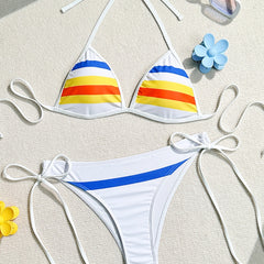 Rainbow Series Halter Strap Sexy Bikini