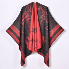 Women Cashmere Shawl Cape