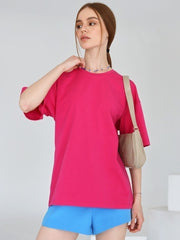 Summer Cotton Basic Loose Cotton Top