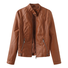 Women Casual Leather Jacket