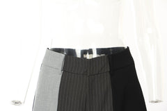 Color Block Stripe Casual Wide Leg Pants