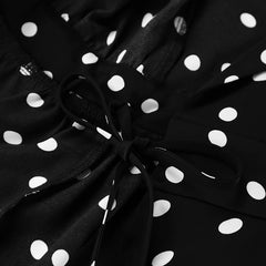 Puff Sleeve Polka Dot Daily Dress