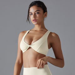 Twisted Nude Feel Breathable Sports Bra