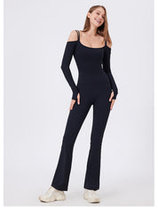 Long Sleeve Off Shoulder Jumpsuit