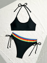 Rainbow Series Halter Strap Sexy Bikini