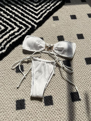 Women Drawstring Banded Bikini