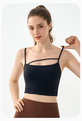 Spaghetti Strap Sexy Sleeveless Sports Bra