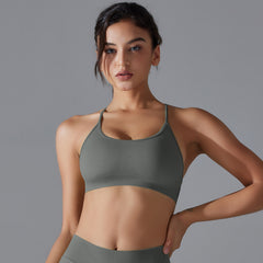 Seamless Knitted Quick Drying Beauty Back Sports Bra