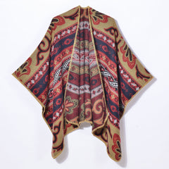 Printed Warm Retro Shawl