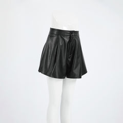 Faux Leather High Sense Leather Shorts