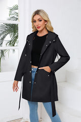 Hooded Waterproof Thin Casual Loose Trench Coat