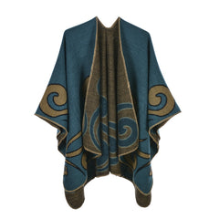 Women Warm Cashmere Cape Scarf