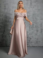 Off Shoulder Sexy Twisted Evening Dress