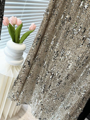 Women Heavy Embroidery Sequin Skirt