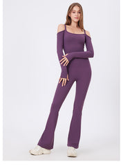 Long Sleeve Off Shoulder Jumpsuit