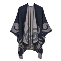 Women Warm Cashmere Cape Scarf