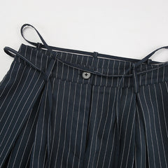 High Waist Striped Loose Drooping Casual Pants