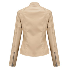 Women Solid Color Short Jacket