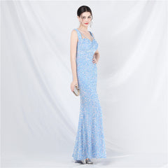 Stunning Handmade Sequin Long Evening Dress