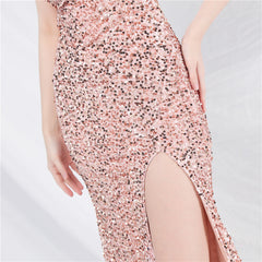 Stunning Handmade Sequin Long Evening Dress