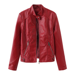 Women Casual Leather Jacket