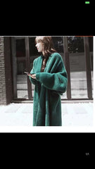 Long below the Knee Mink Knitted Cardigan