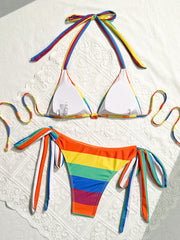 Rainbow Series Halter Strap Sexy Bikini