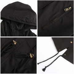 Women Spring Autumn Cotton Anorak Coat