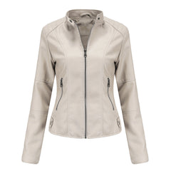 Women Solid Color Short Jacket