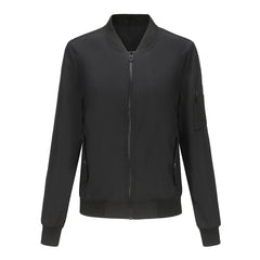 Women Casual Long Sleeve Thin Flight Jacket