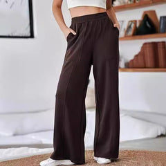 Women High Waist Loose Wide Leg Trousers