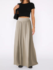 Loose Fitting Draping Effect Casual Pants