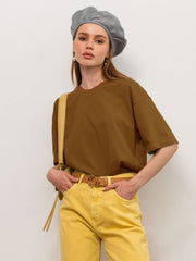 Summer Cotton Basic Loose Cotton Top