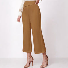 High Waist Wide Leg Drooping Straight Casual Pants